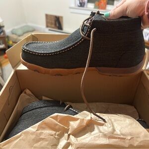Twisted X Black and Brown Chukka Boots